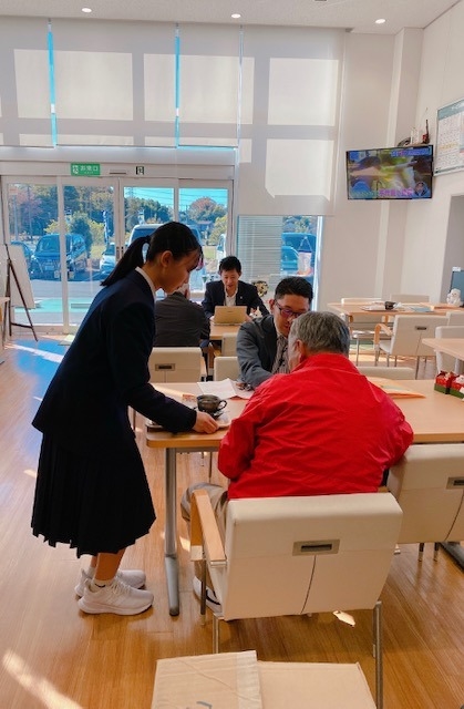 職場体験 お茶出し