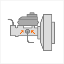 ブレーキマスタシリンダーイラスト