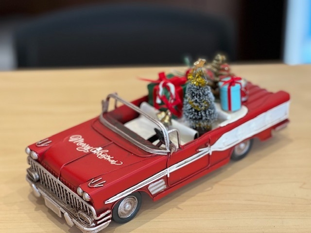 クリスマス仕様車の模型