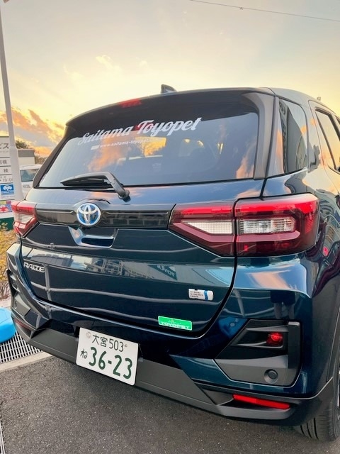 試乗車 ライズ リア